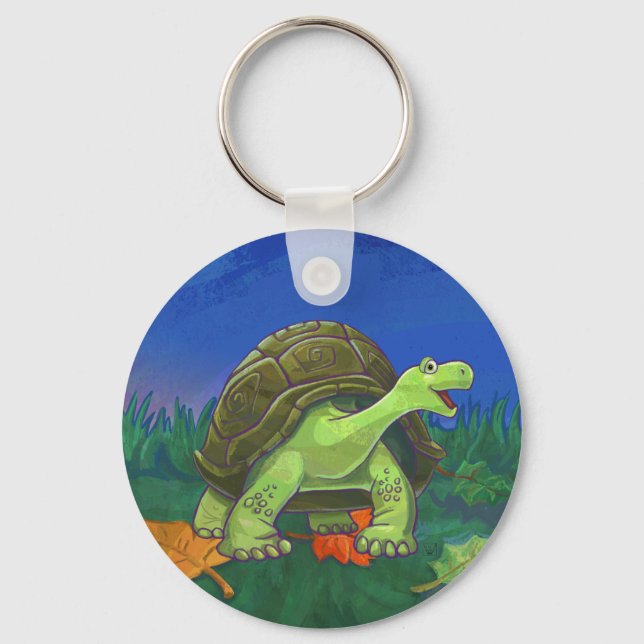 Geschenke und Zubehör für Schildkröten Schlüsselanhänger (Vorderseite)