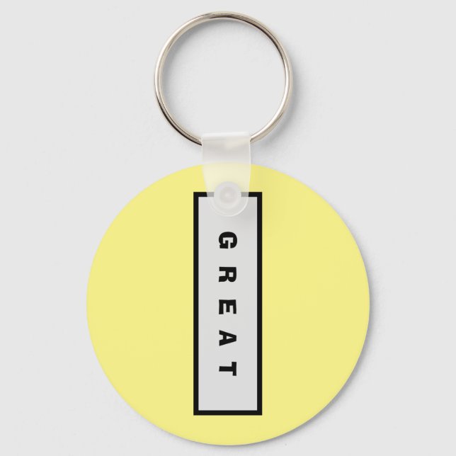 Geschenke: unter 15$ Attraktive Authority® GREAT Schlüsselanhänger (Vorderseite)