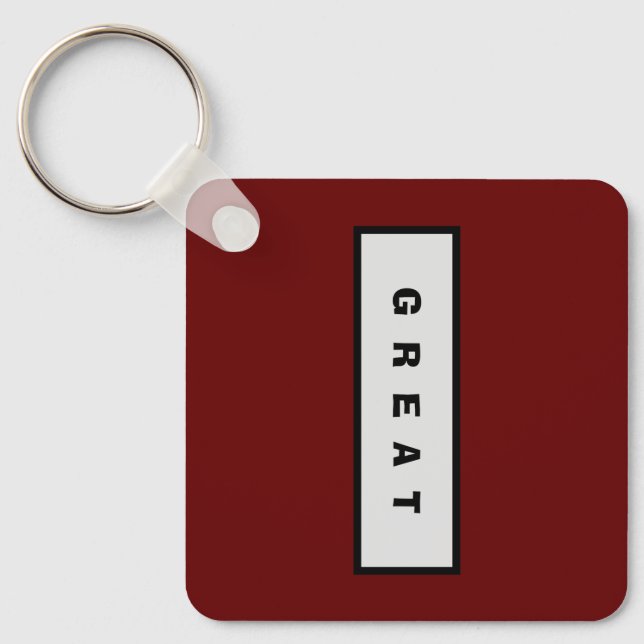 Geschenke: unter 25$ Attraktive Authority® GREAT Schlüsselanhänger (Vorderseite)