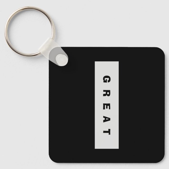 Geschenke: unter 25$ Attraktive Authority® GREAT Schlüsselanhänger (Vorderseite)