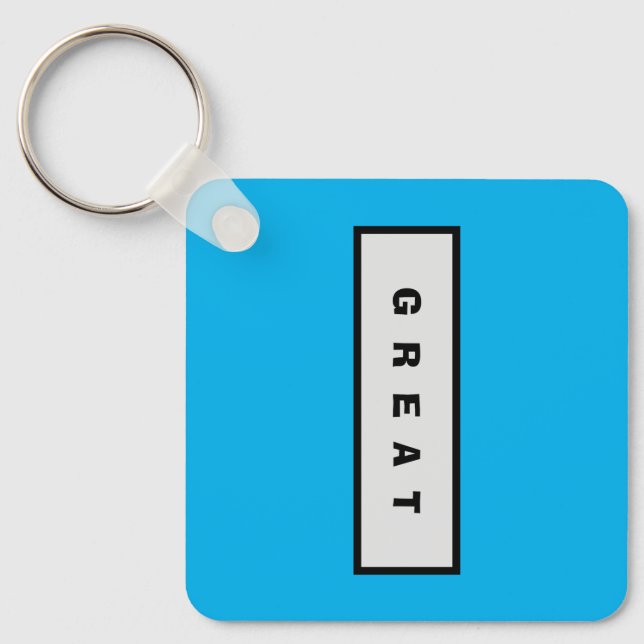 Geschenke: unter 25$ Attraktive Authority® GREAT Schlüsselanhänger (Vorderseite)