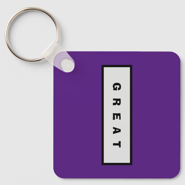 Geschenke: unter 25$ Attraktive Authority® GREAT Schlüsselanhänger (Vorderseite)