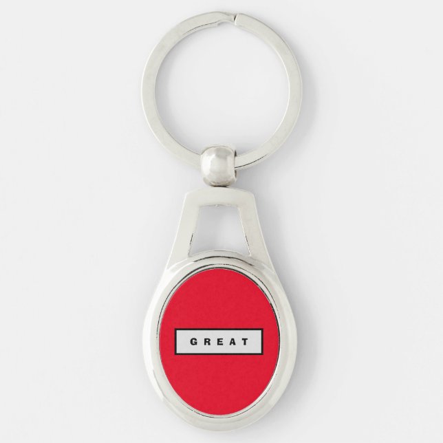 Geschenke: unter 75$ Zubehör Authority® GREAT Schlüsselanhänger (Vorderseite)