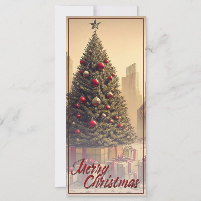 Geschenke unter einem Baum in einer giftigen apoka (Vorderseite)