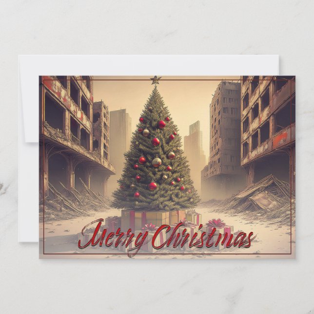 Geschenke unter einem Baum in einer giftigen apoka (Vorderseite)