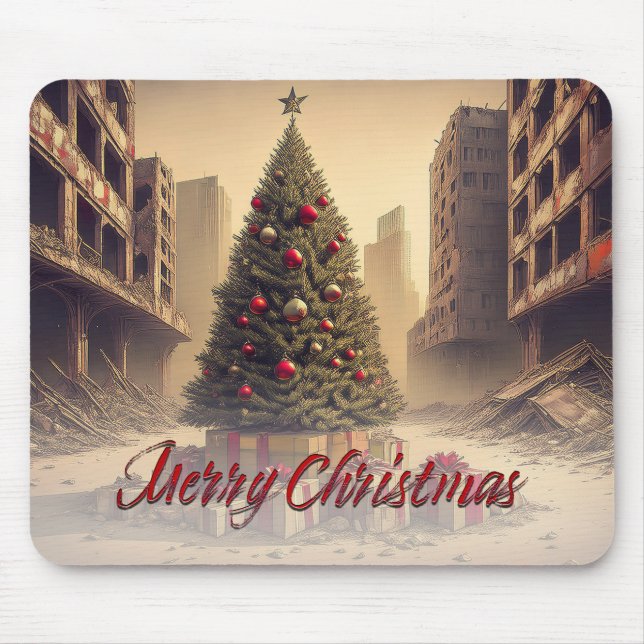Geschenke unter einem Baum in einer giftigen apoka Mousepad (Vorne)