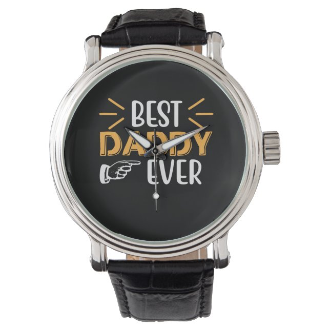 Geschenke Vater | Best Daddy Ever Armbanduhr (Vorderseite)