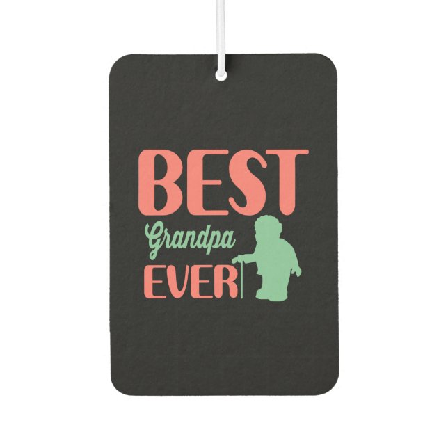 Geschenke Vater | Bester Opa je Autolufterfrischer (Vorderseite)