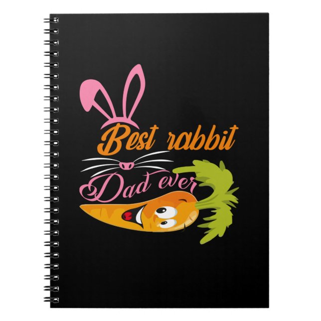 Geschenke Vater | Bester Rabbit Vater je Notizblock (Vorderseite)