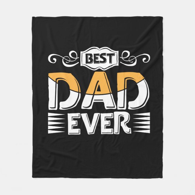 Geschenke Vater | Bester Vater je Fleecedecke (Vorderseite)