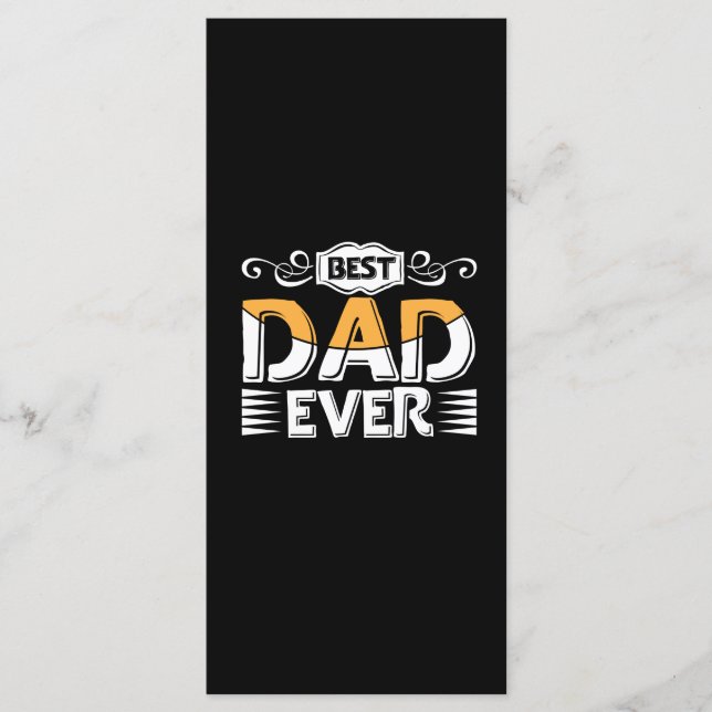 Geschenke Vater | Bester Vater je Menükarte (Vorderseite)