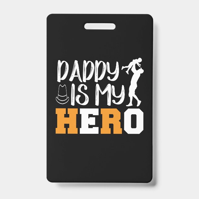 Geschenke Vater | Daddy ist mein Held Ausweis (Vorderseite)