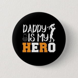 Geschenke Vater Daddy ist mein Held Button