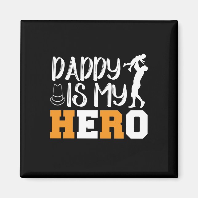 Geschenke Vater | Daddy ist mein Held Magnet (Vorne)