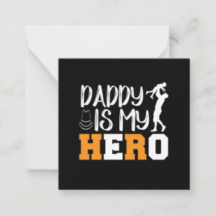 Geschenke Vater Daddy ist mein Held Mitteilungskarte