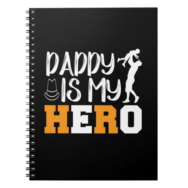 Geschenke Vater | Daddy ist mein Held Notizblock (Vorderseite)