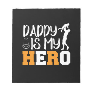 Geschenke Vater Daddy ist mein Held Notizblock