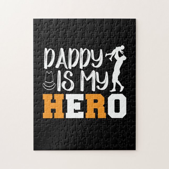 Geschenke Vater | Daddy ist mein Held Puzzle (Vertikal)
