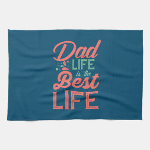 Geschenke Vater Das Leben der Vater ist das best Geschirrtuch
