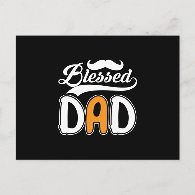 Geschenke Vater | Gesegneter Vater Postkarte (Vorderseite)