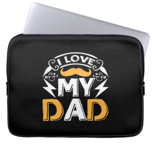 Geschenke Vater I Liebe Mein Vater Laptopschutzhülle