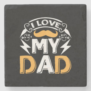 Geschenke Vater   I Liebe Mein Vater Steinuntersetzer