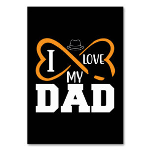 Geschenke Vater I Liebe Mein Vater Tischnummer