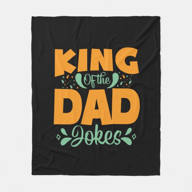 Geschenke Vater | König des Vaters Fleecedecke (Vorderseite)