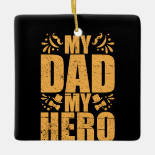 Geschenke Vater Mein Vater Mein Held Keramikornament