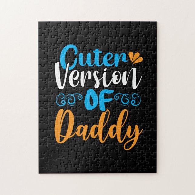 Geschenke Vater | Niedlichere Version von Daddy Puzzle (Vertikal)