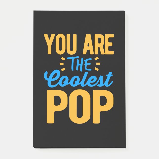 Geschenke Vater | Sie sind der Coole Papa Post-it Klebezettel (Vorderseite)