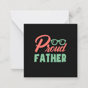 Geschenke Vater Stolzer Vater Mitteilungskarte
