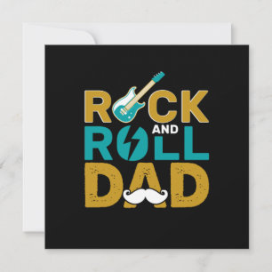 Geschenke Vater Vater Rock and Roll Feiertagskarte