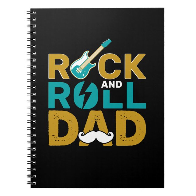 Geschenke Vater | Vater Rock and Roll Notizblock (Vorderseite)