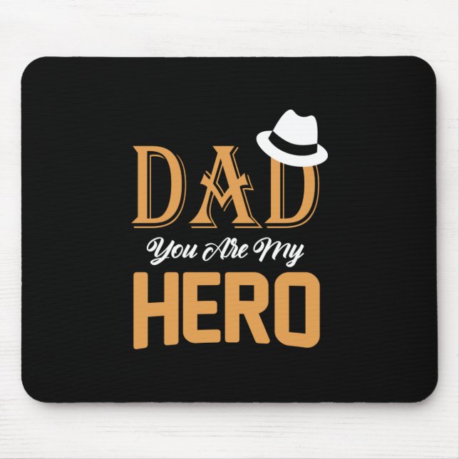 Geschenke Vater | Vater Sie sind mein Held Mousepad (Vorne)