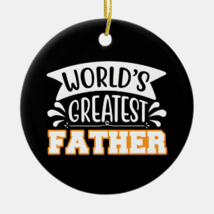 Geschenke Vater Weltgrößter Vater Keramik Ornament