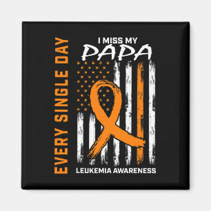 Geschenke Verlust der Fahne Papa Orange Leukämie Magnet