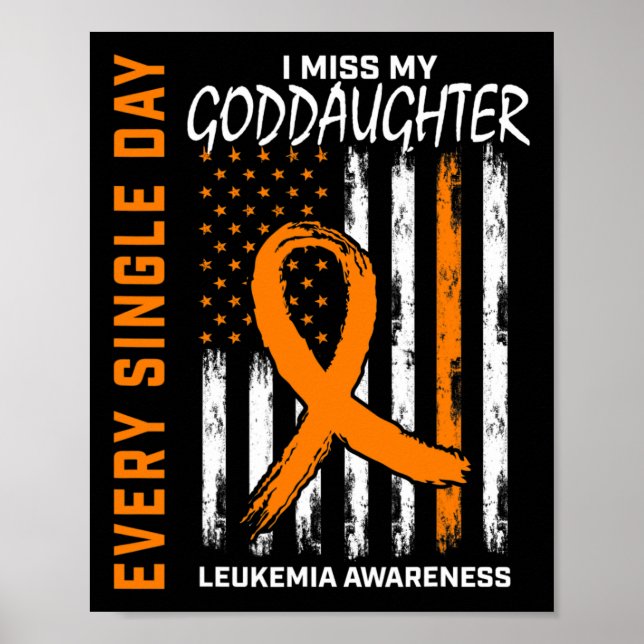 Geschenke Verlust der Tochter Leukemia Sensibilisi Poster (Vorne)