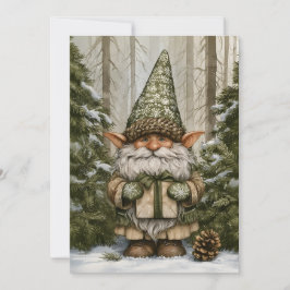 Geschenke verteilender Elf Feiertagskarte