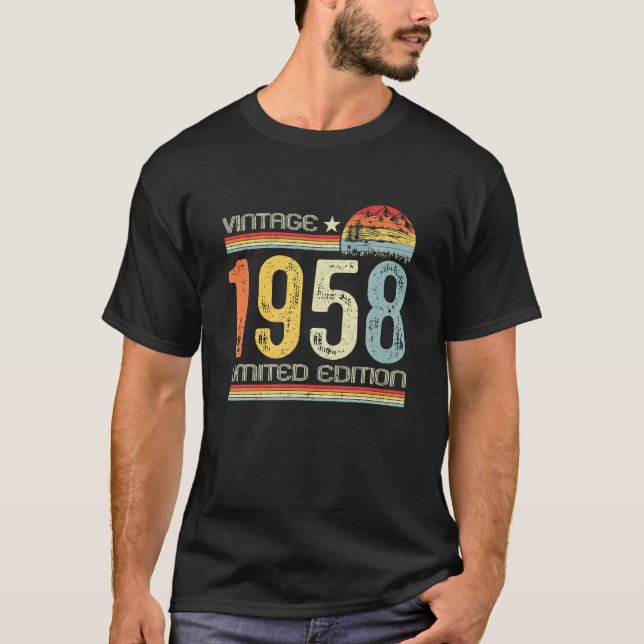 Geschenke Vintag 1958 Limited Edition 65 T-Shirt (Vorderseite)