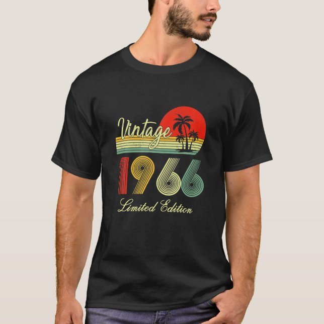 Geschenke Vintag 1966, limitiert, 56 Jahre T-Shirt (Vorderseite)