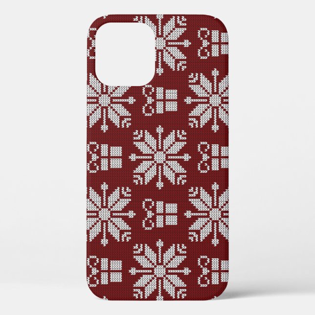 Geschenke: Vintages Wintermuster. Case-Mate iPhone Hülle (Rückseite)