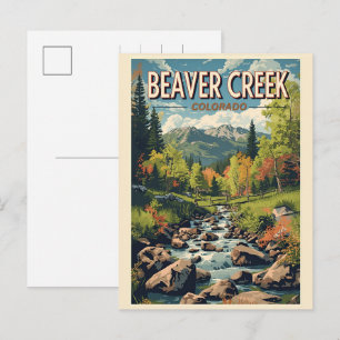 Geschenke vom Beaver Creek Colorado Ski Resort im Feiertagspostkarte