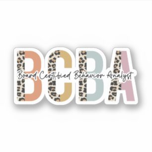 Geschenke von BCBA Board Certified Behavior Analys Aufkleber