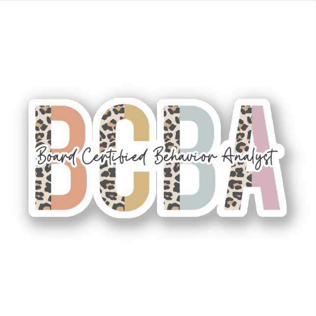 Geschenke von BCBA Board Certified Behavior Analys Aufkleber (Vorderseite)