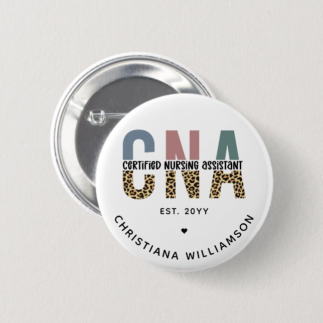 Geschenke von benutzerdefinierten CNA-zertifiziert Button (Vorne & Hinten)