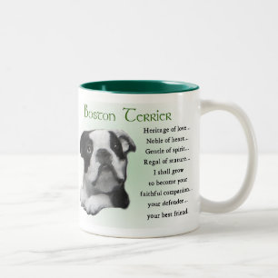 Geschenke von Boston Terrier Zweifarbige Tasse