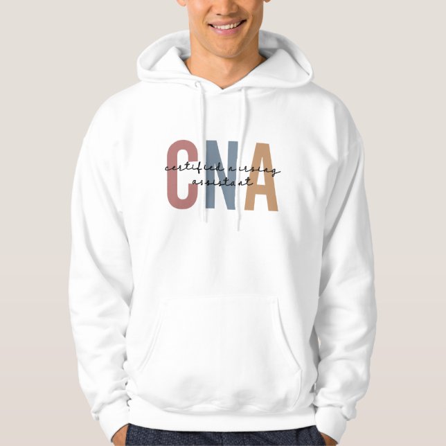 Geschenke von CNA Retro zertifizierten Pflegeassis Hoodie (Vorderseite)