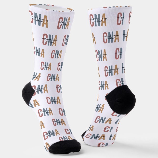 Geschenke von CNA Retro zertifizierten Pflegeassis Socken (Gewinkelt)