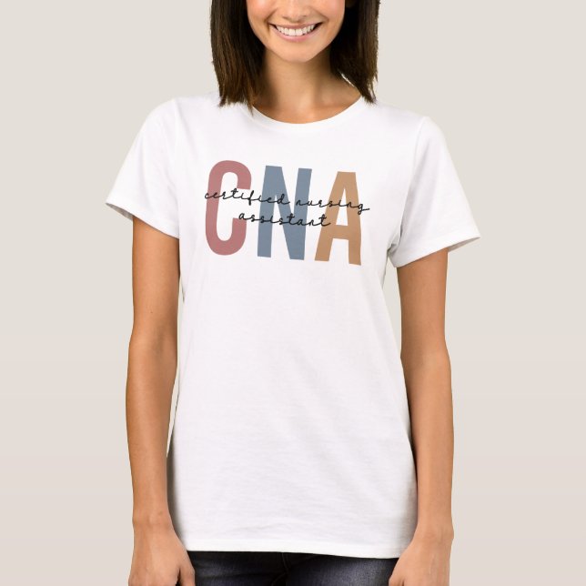 Geschenke von CNA Retro zertifizierten Pflegeassis T-Shirt (Vorderseite)